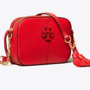 NWT Tory Burch MCGRAW CAMERA BAG Brand New